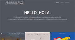 Desktop Screenshot of andrescruz.net